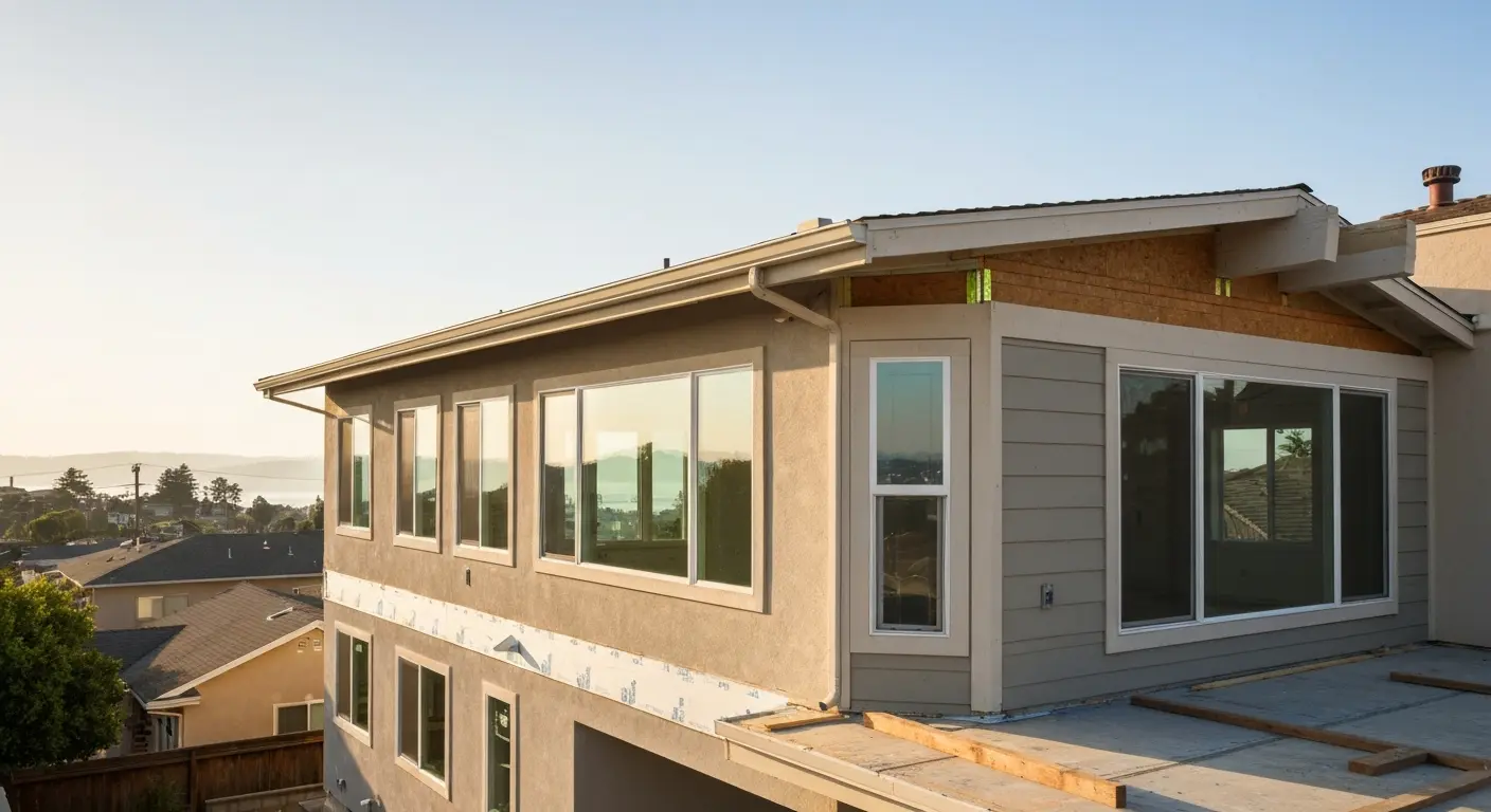 Room addition framing