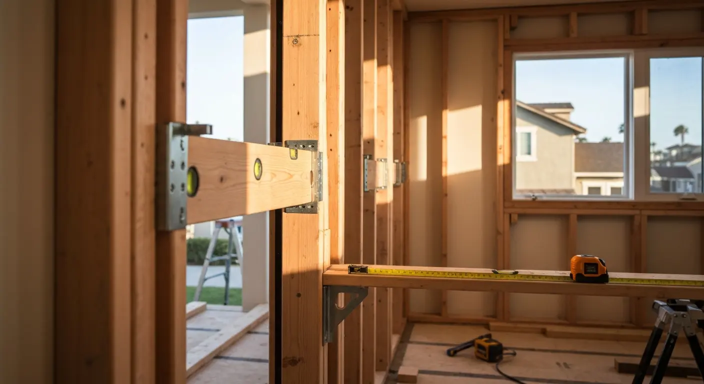 Wall preparation for vanity installation