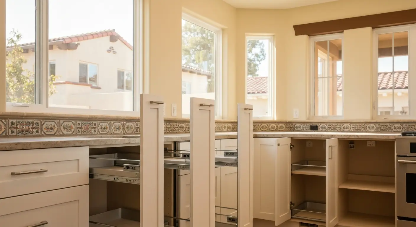 Custom kitchen cabinetry installation