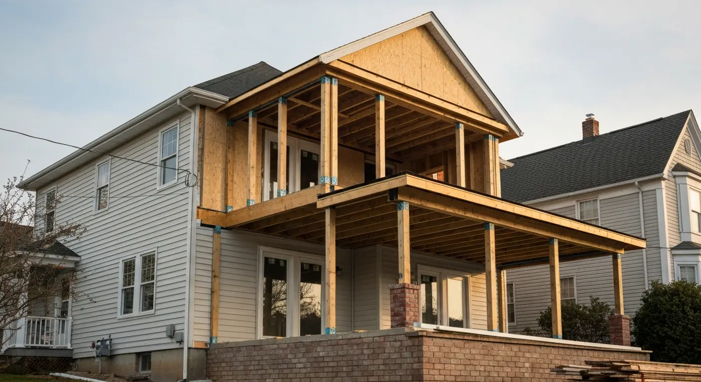 Second-story home addition