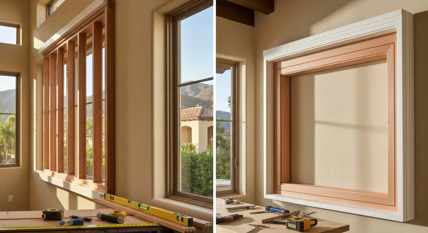 Framing work in Rancho Santa Fe