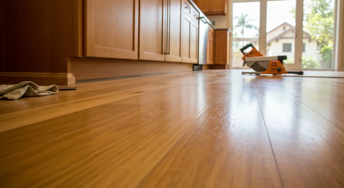 Engineered hardwood in kitchen