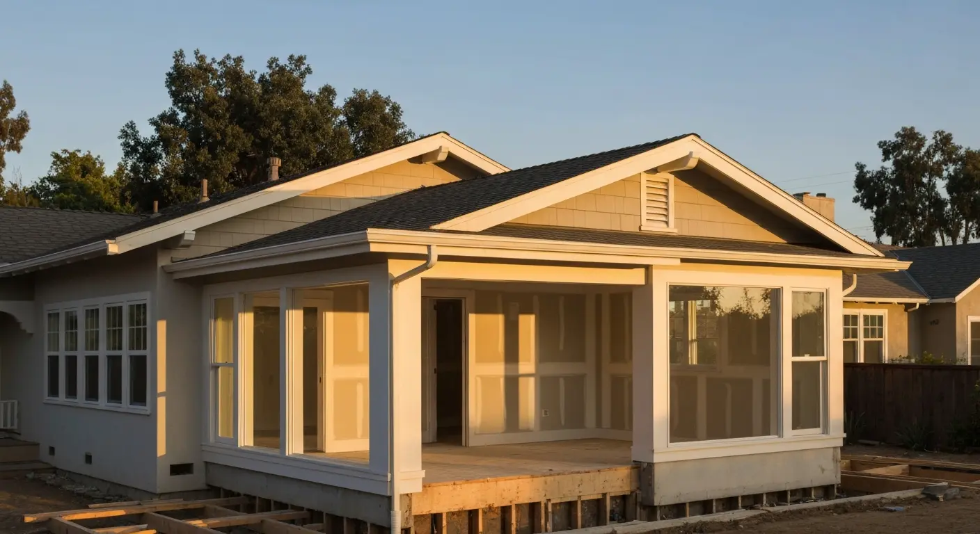 Home addition in North Park neighborhood