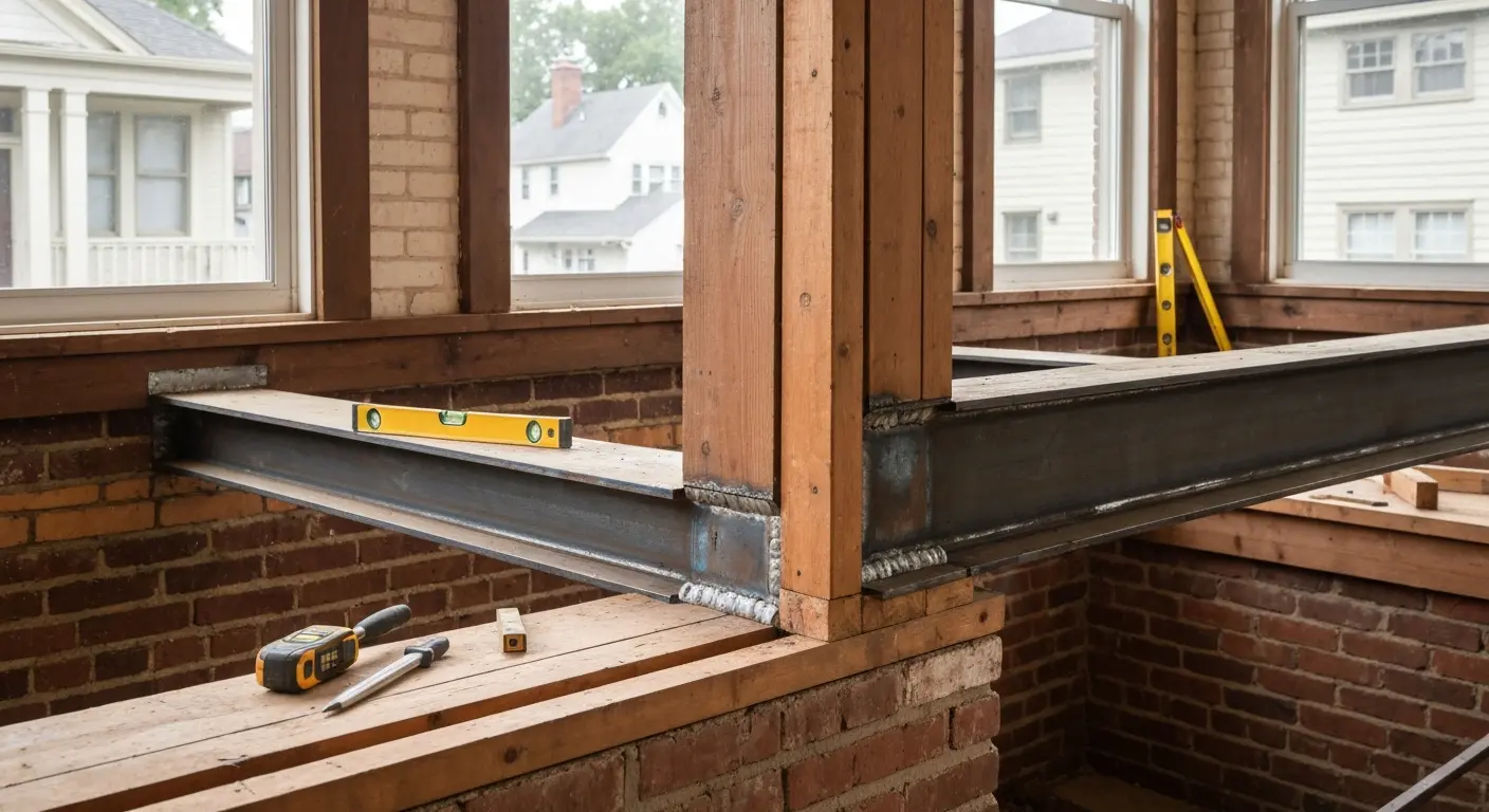 Structural framing in Kensington