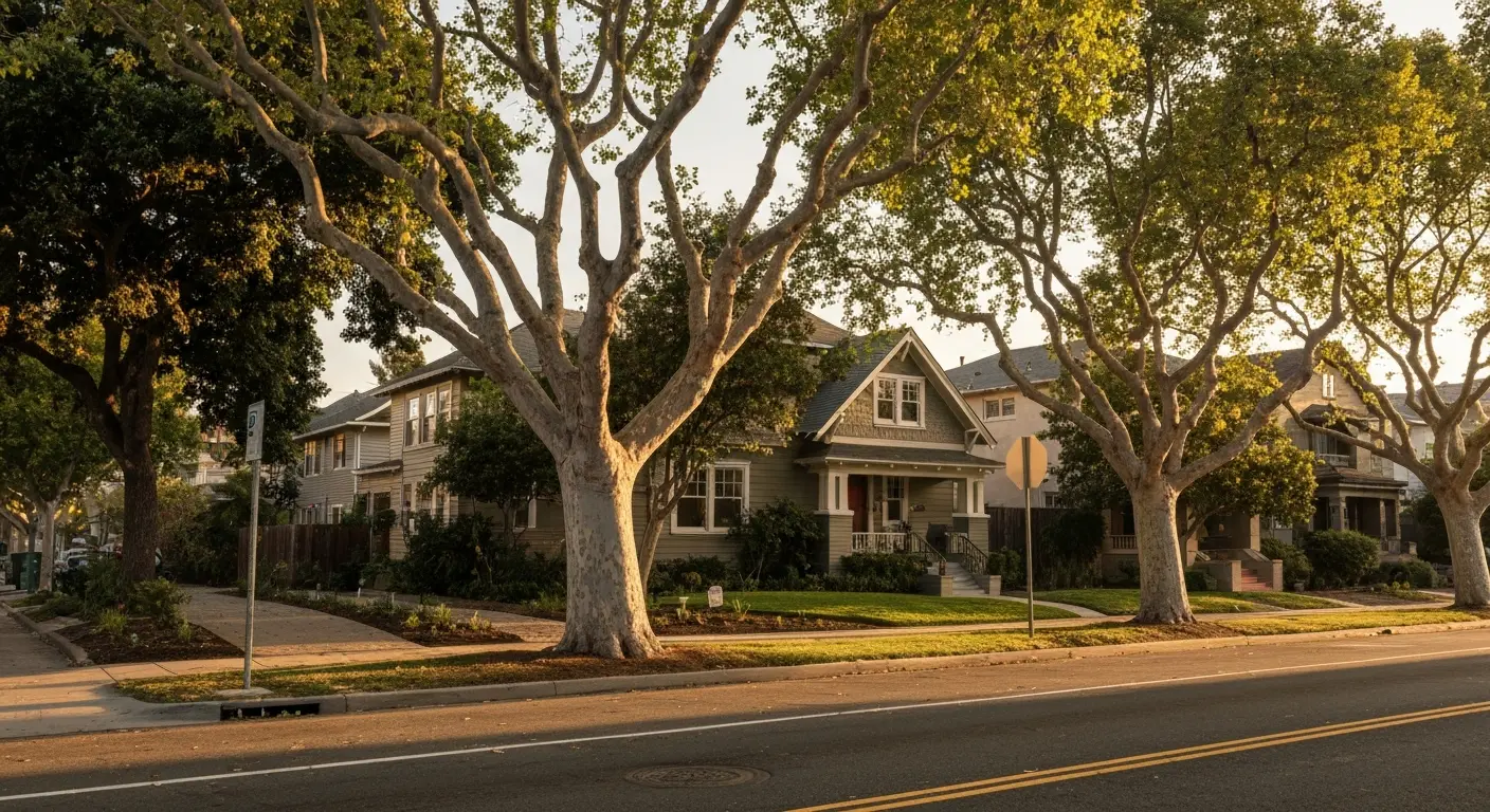 Talmadge neighborhood streetscape