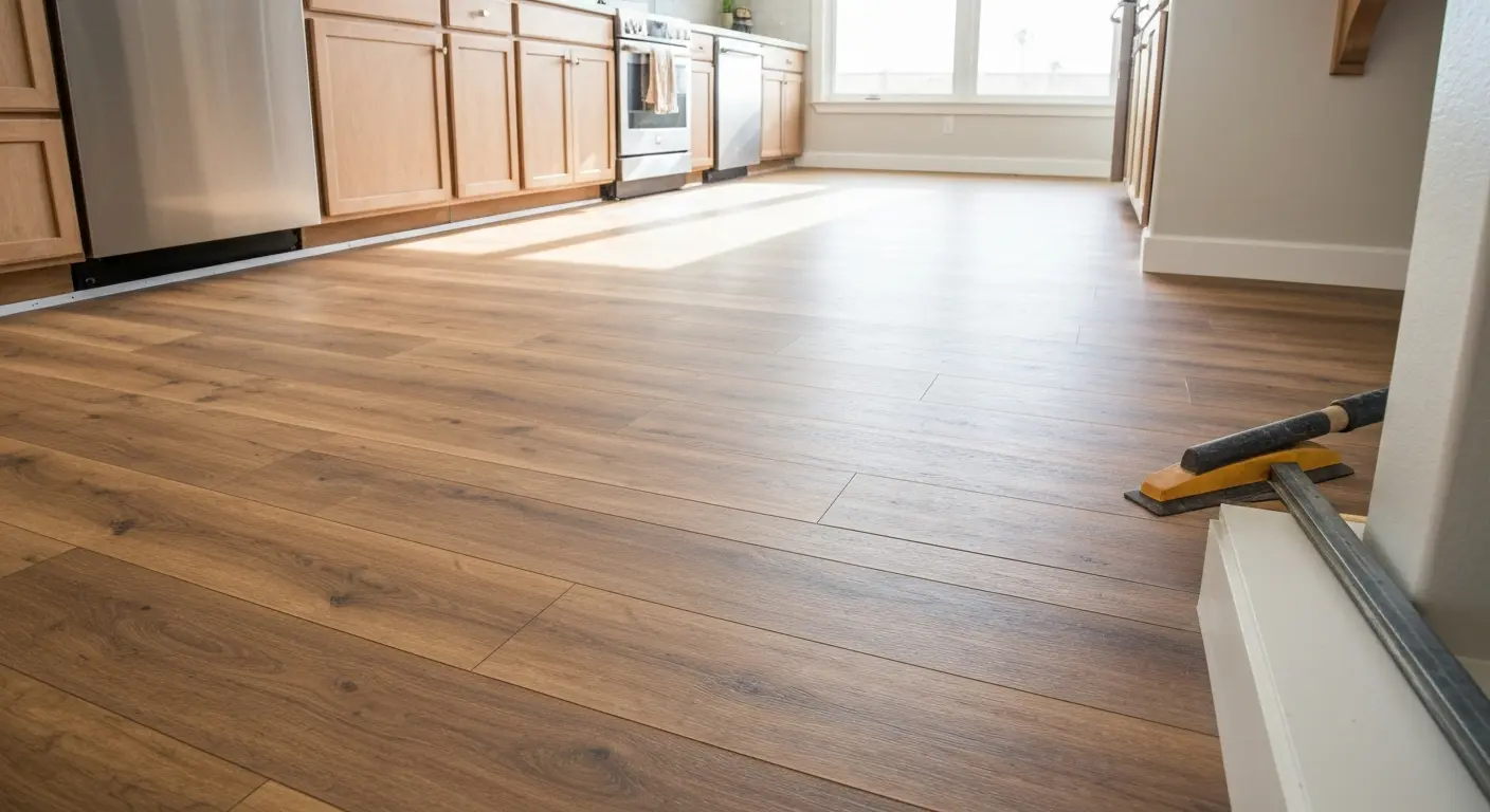 Vinyl plank kitchen flooring