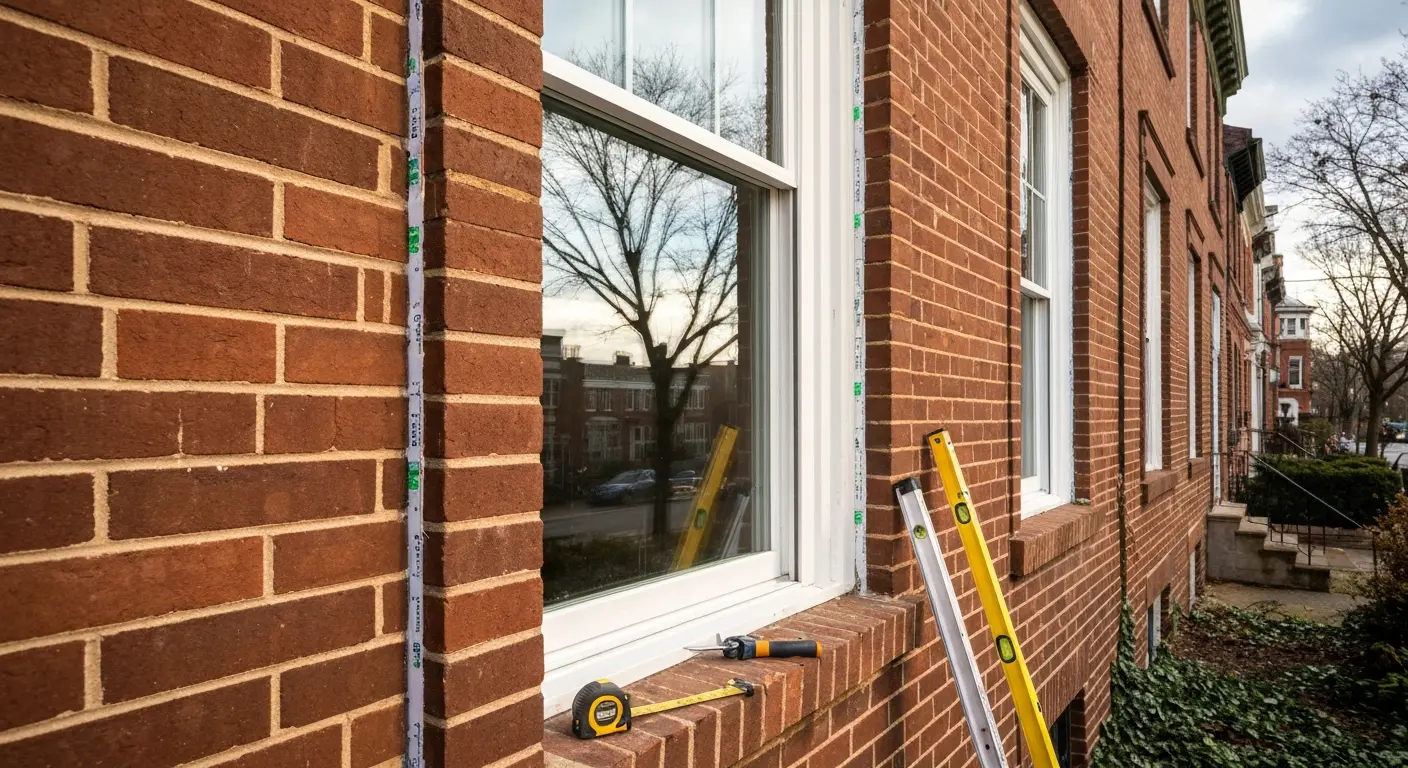 Window installation in Kensington home
