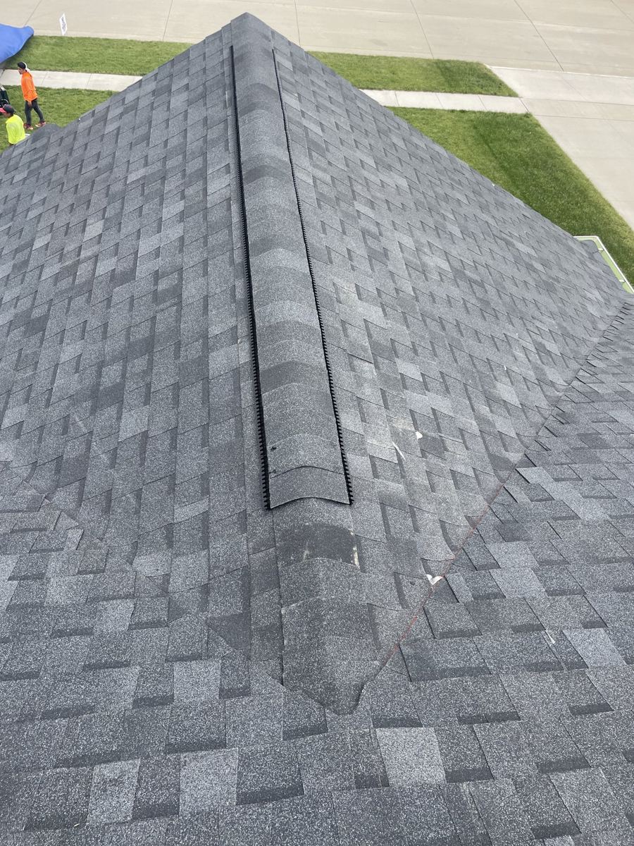 Roof replacement completed by Hawkland Exteriors, Cedar Falls IA