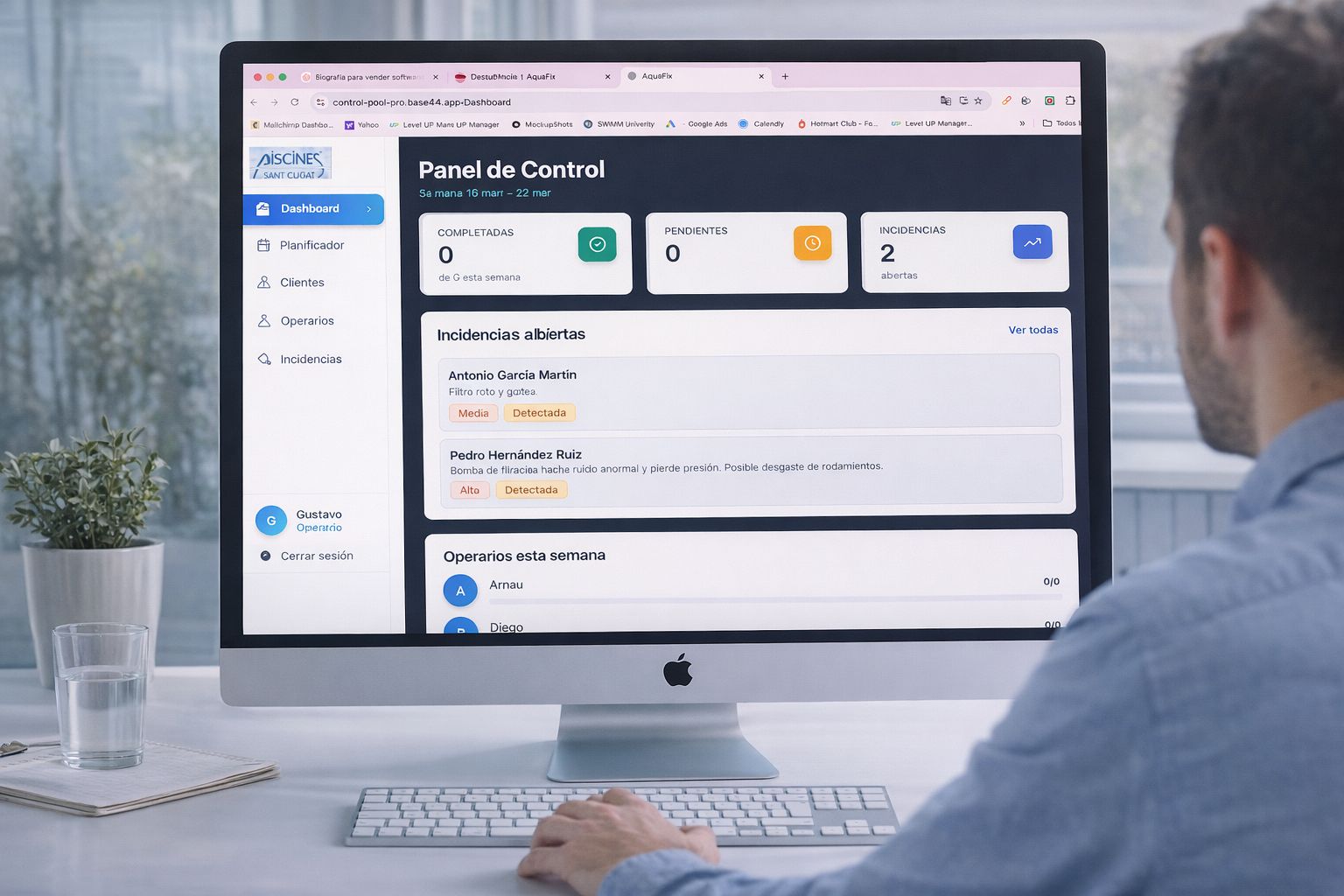 App móvil operarios PoolControl