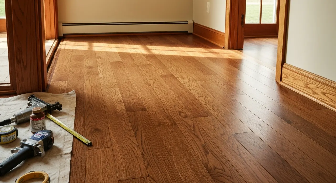 Hardwood flooring installation