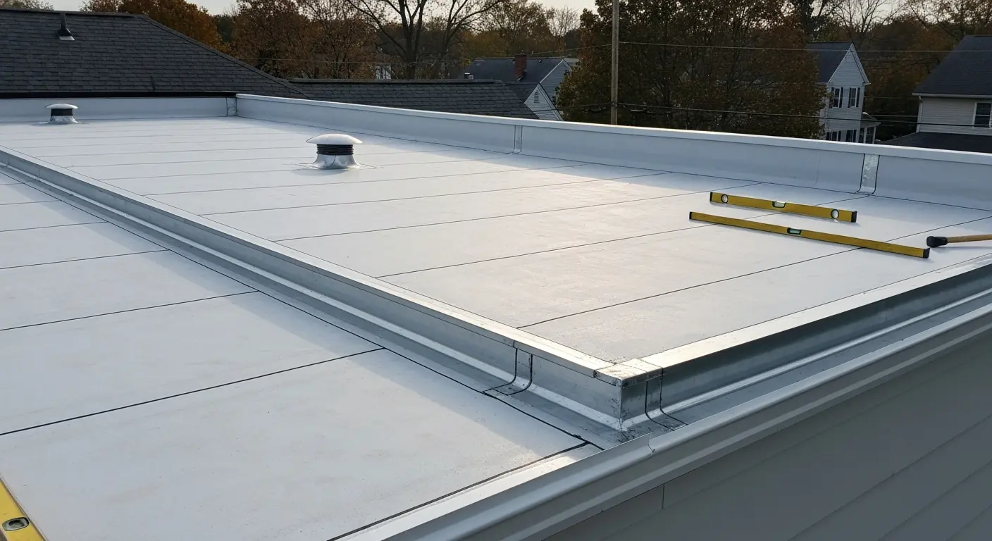 Flat roof system