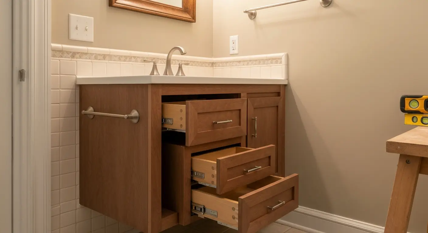 Bathroom vanity cabinet options