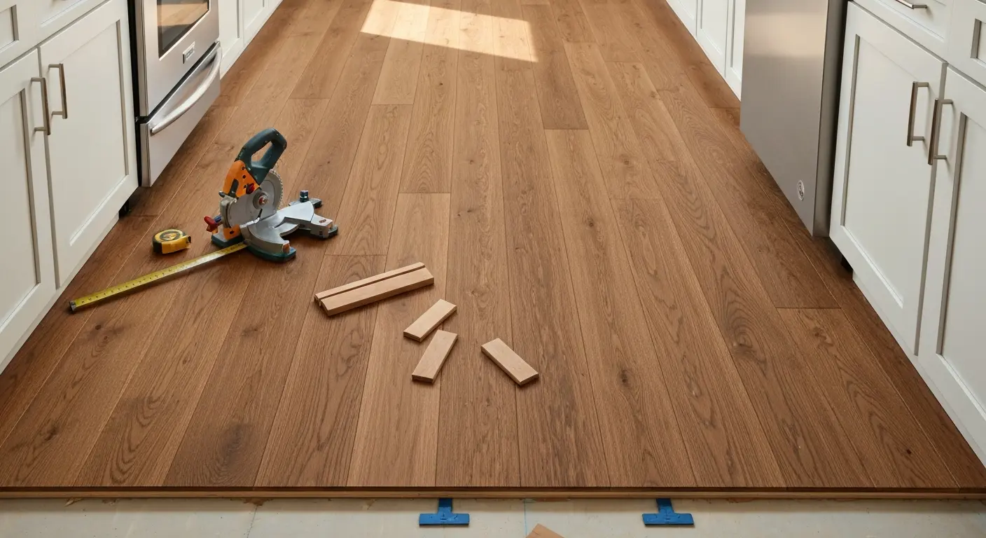 Engineered hardwood installation