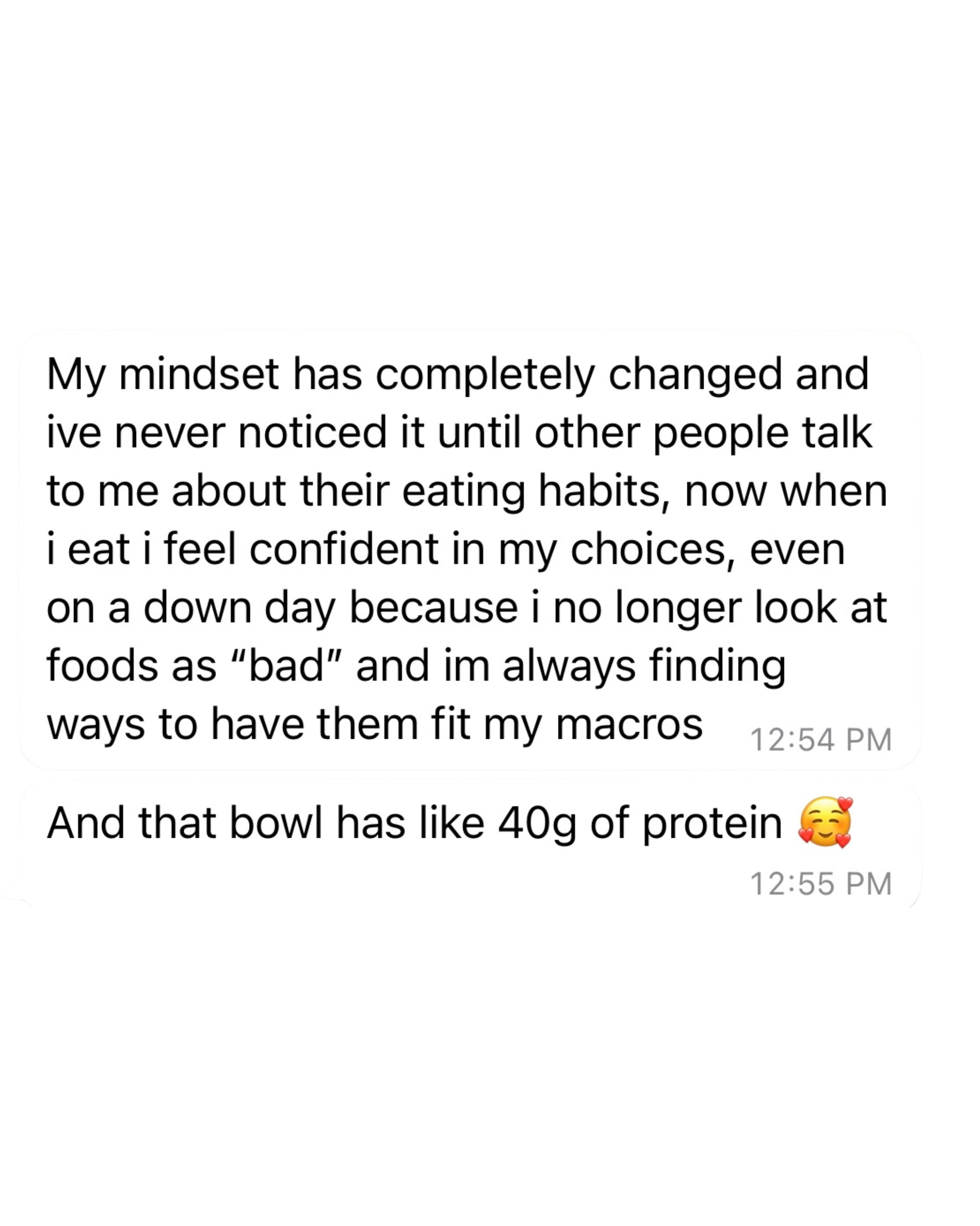 Client testimonial