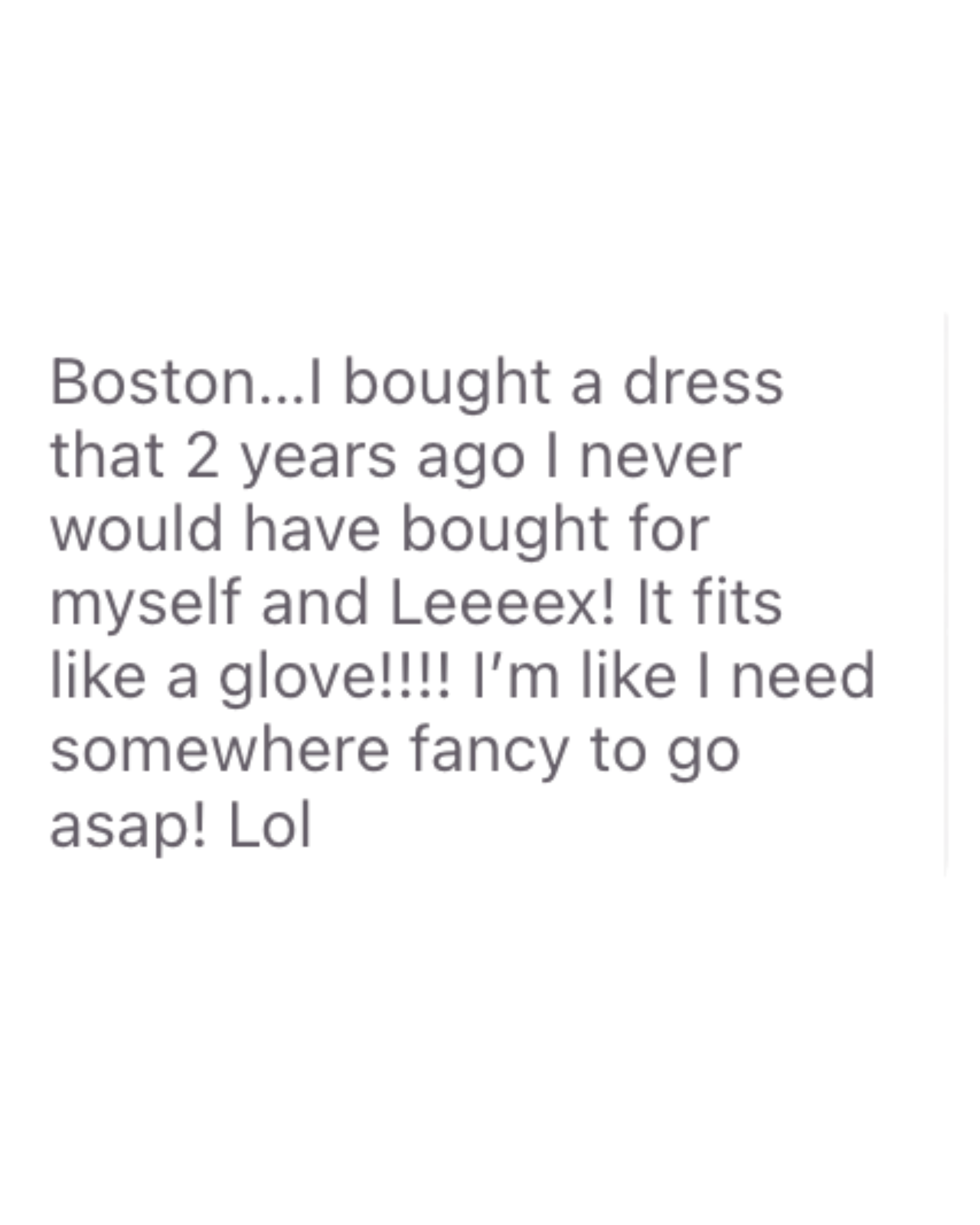 Client testimonial