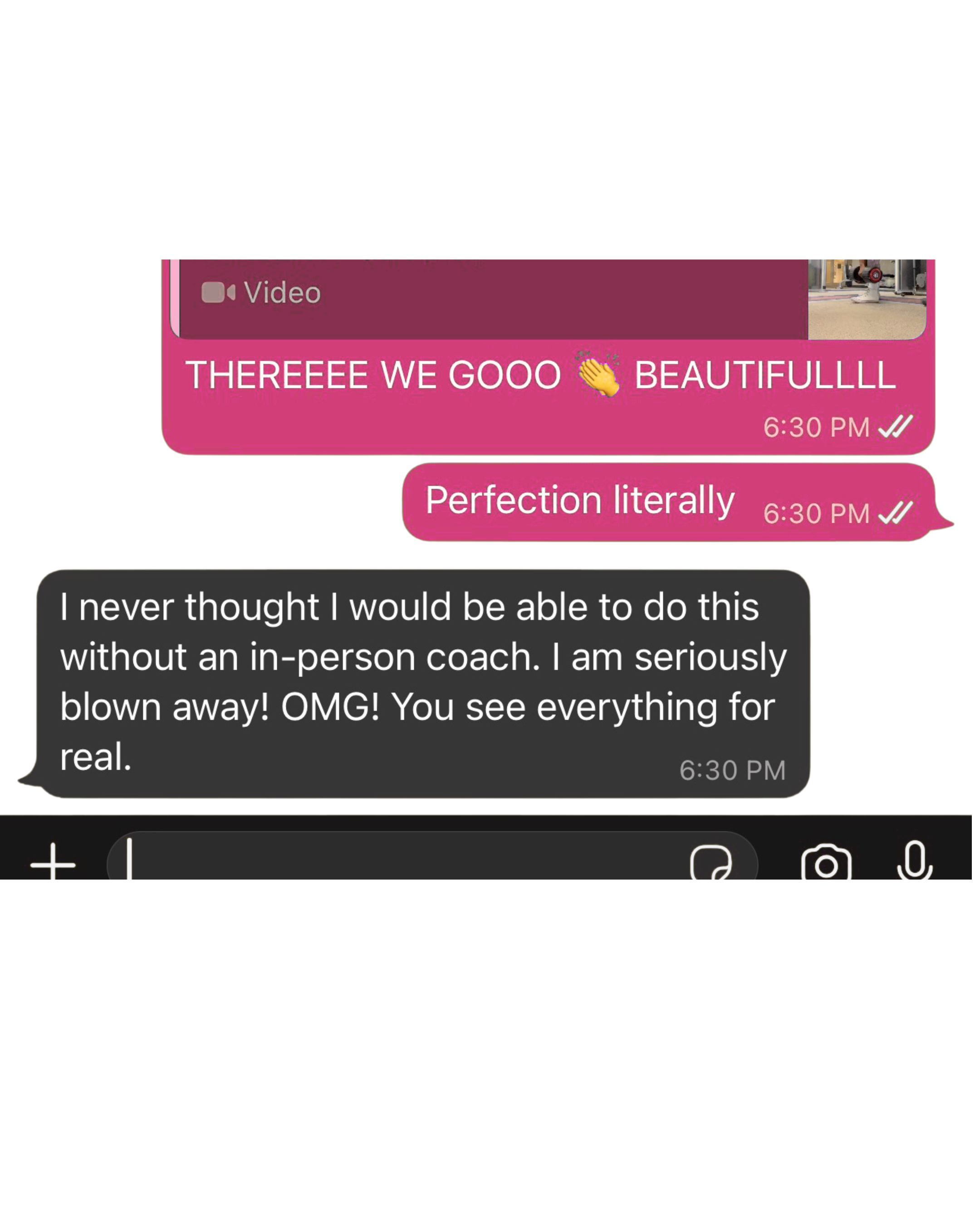Client testimonial
