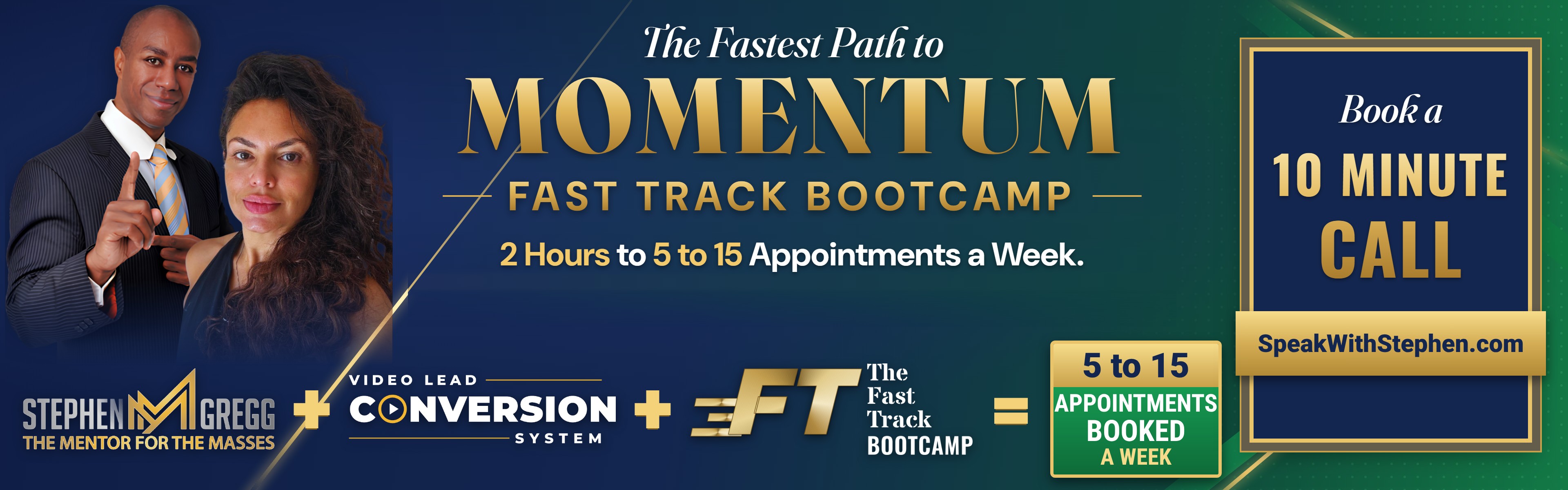 The Fast Track Bootcamp. Book a 10 Minute Call.