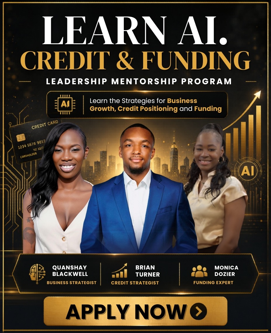 Learn AI. Credit and Funding. Leadership Mentorship Program