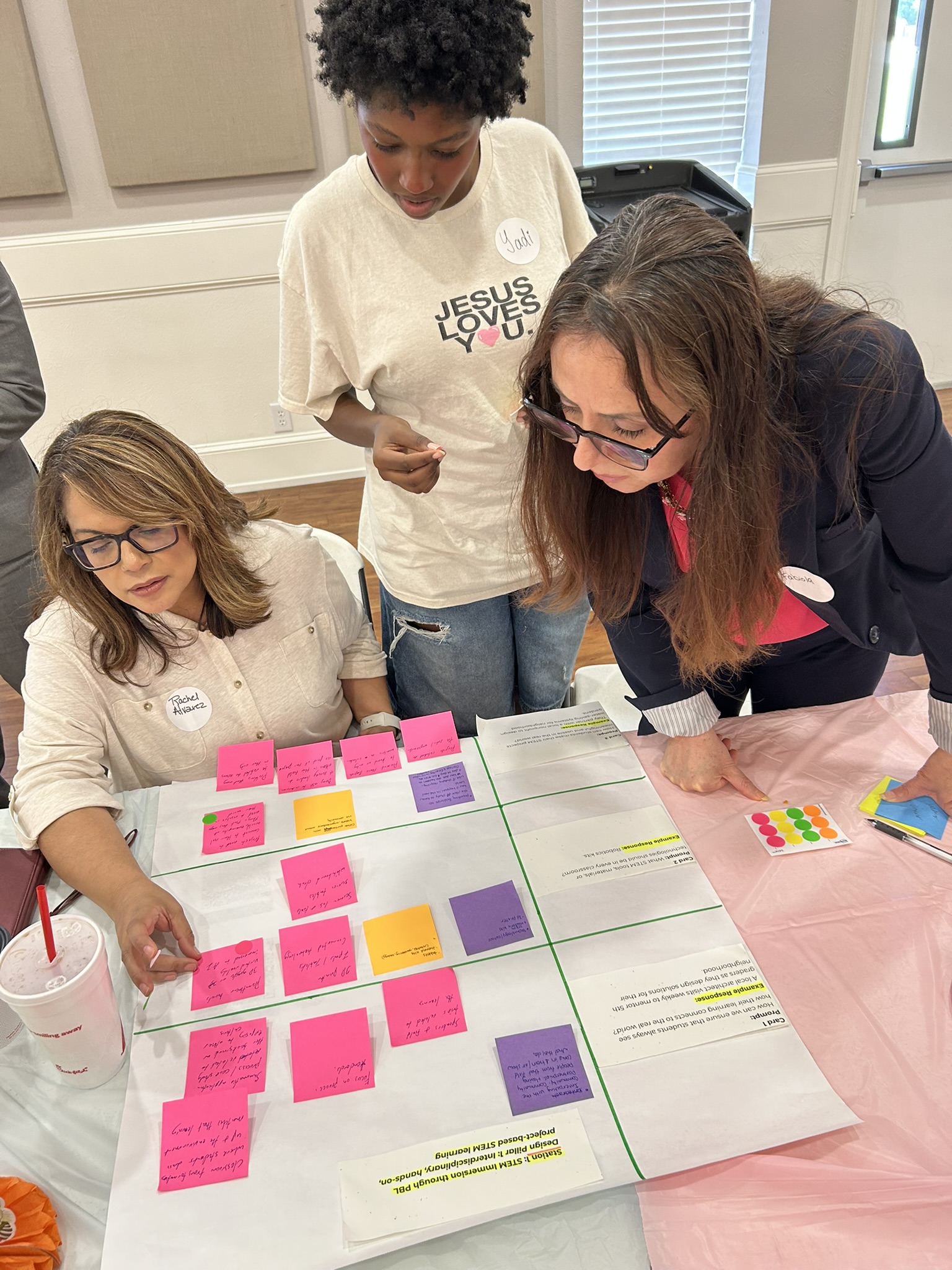 Parents and neighbors at the June 14 workshop