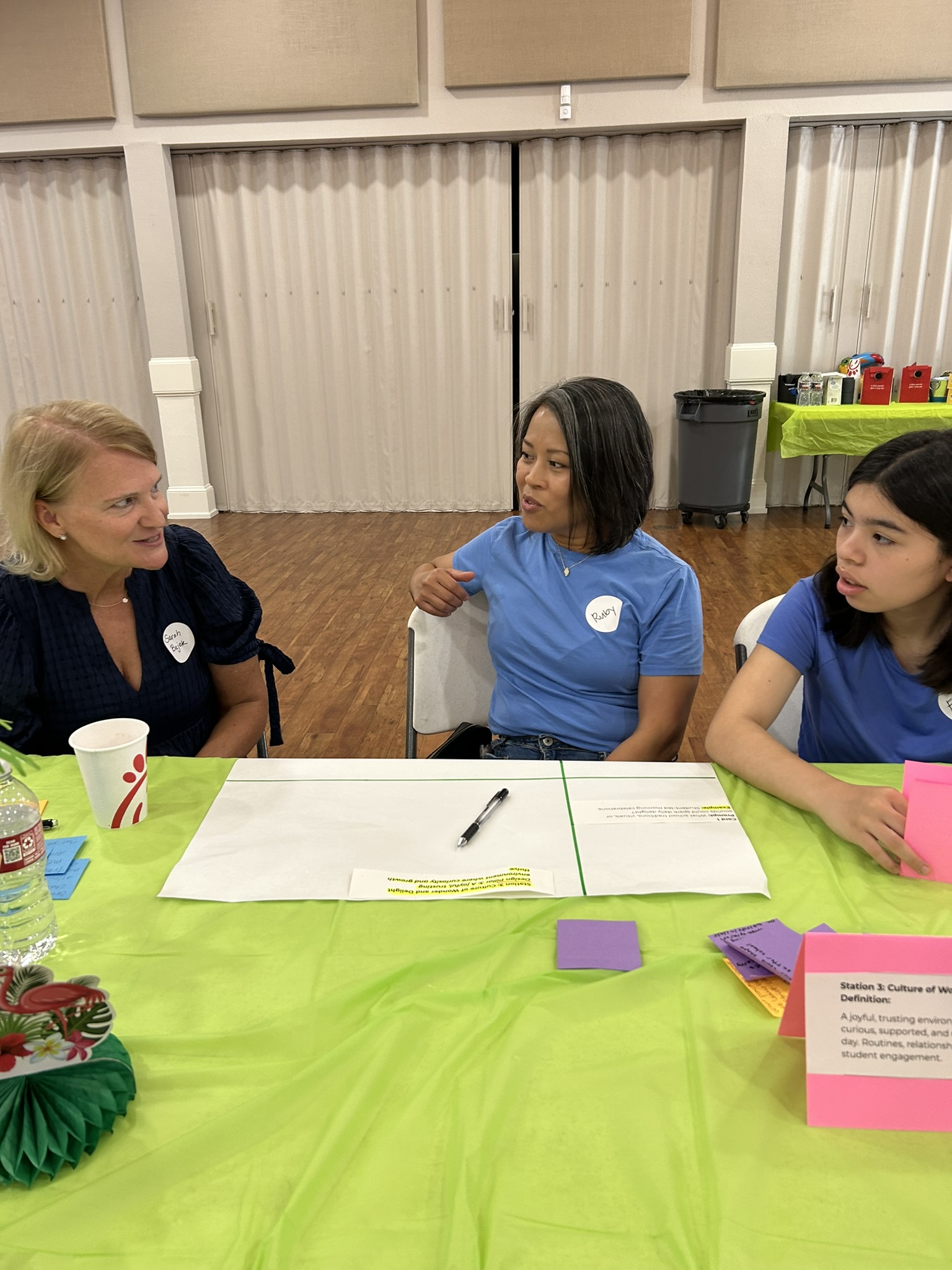 Families at the June 14 workshop