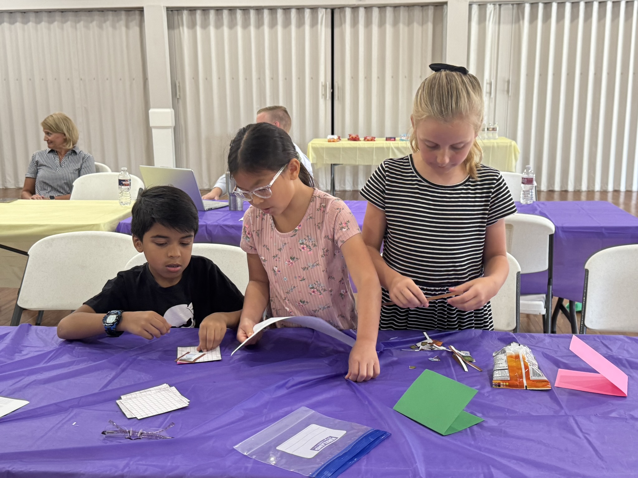 Students engaged in engineering at camp, June 2025