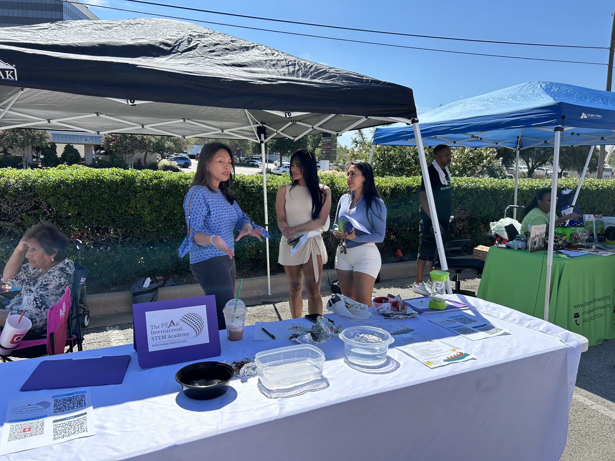 Back-to-School Bash STEM table and resources, July 25, 2025