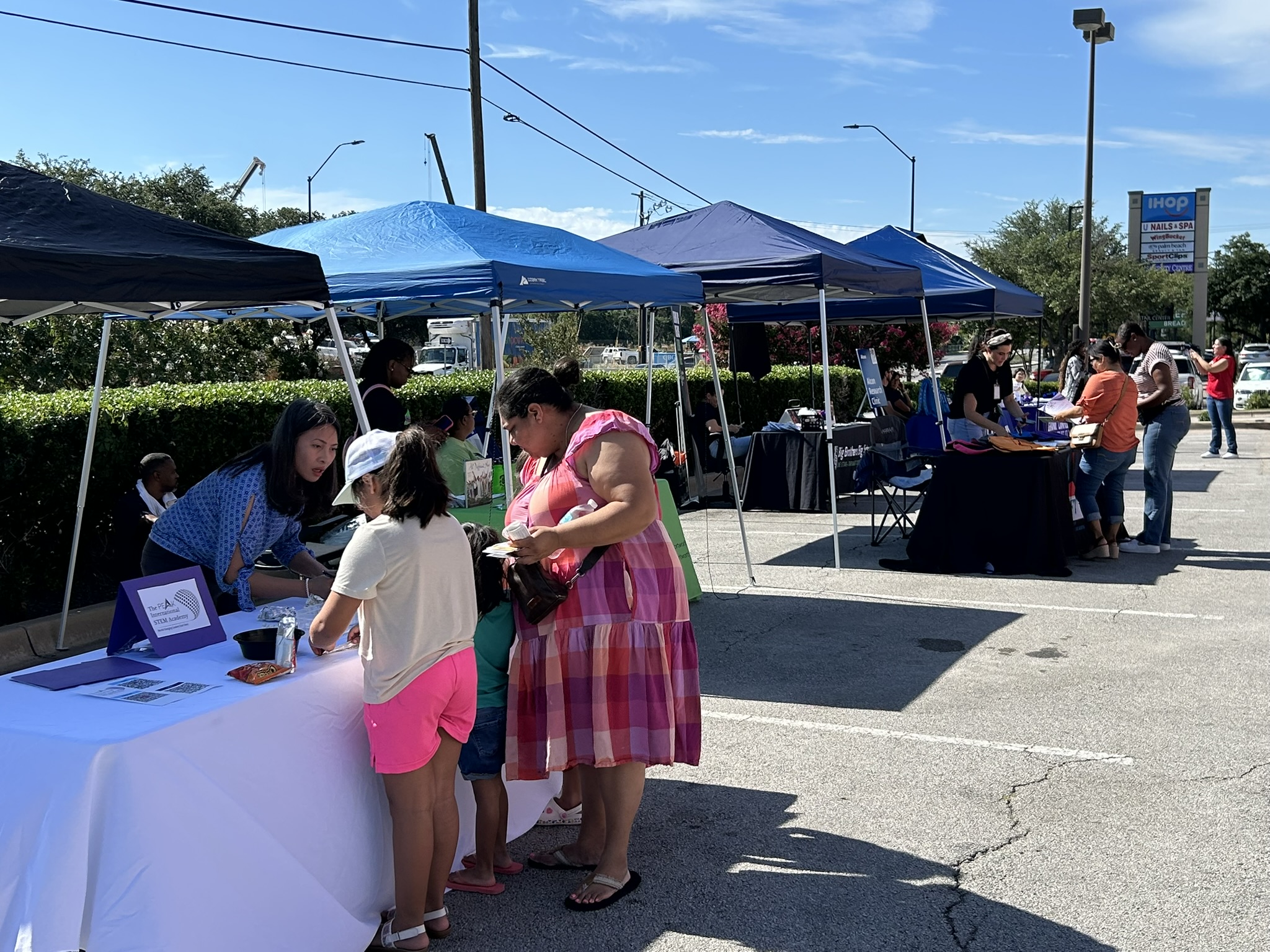 Back-to-School Bash at Staples booth activity, July 25, 2025