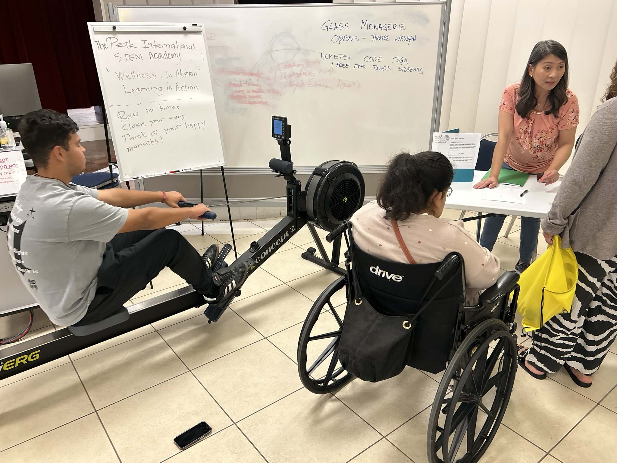Families at the Wellness in Motion event, Oct 11, 2025