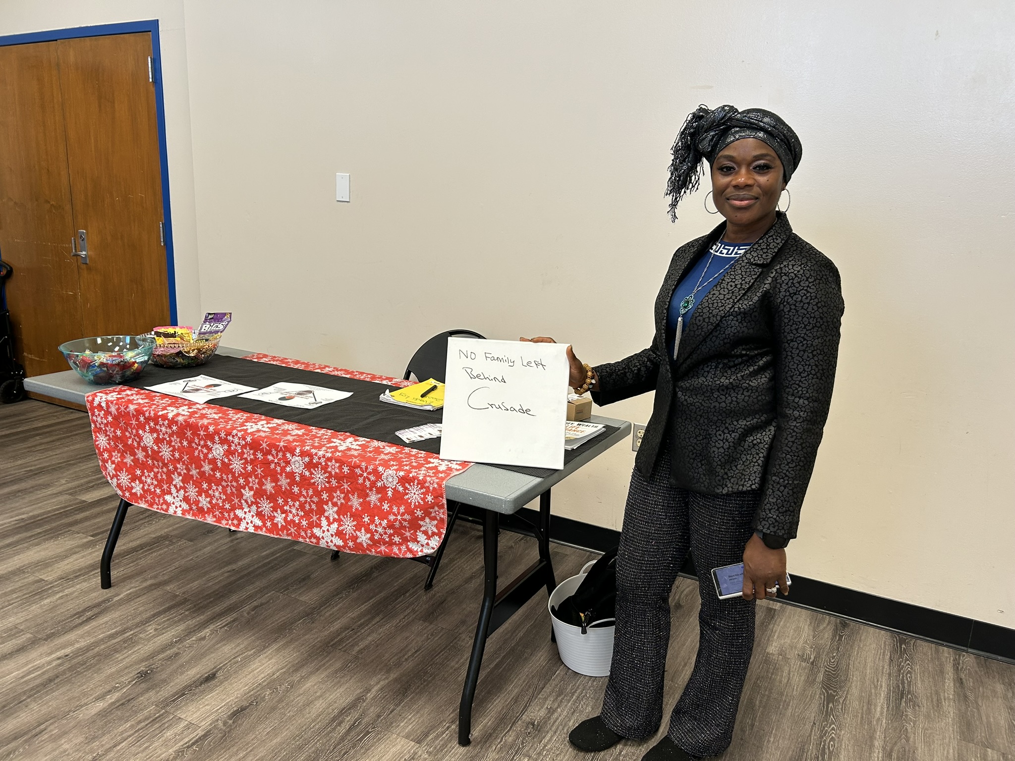 Financial wellness and community resources booth, Nov 8, 2025