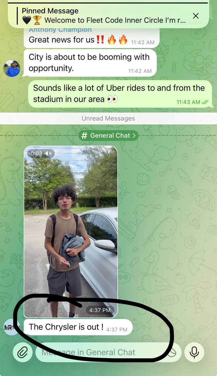 Driver demand message