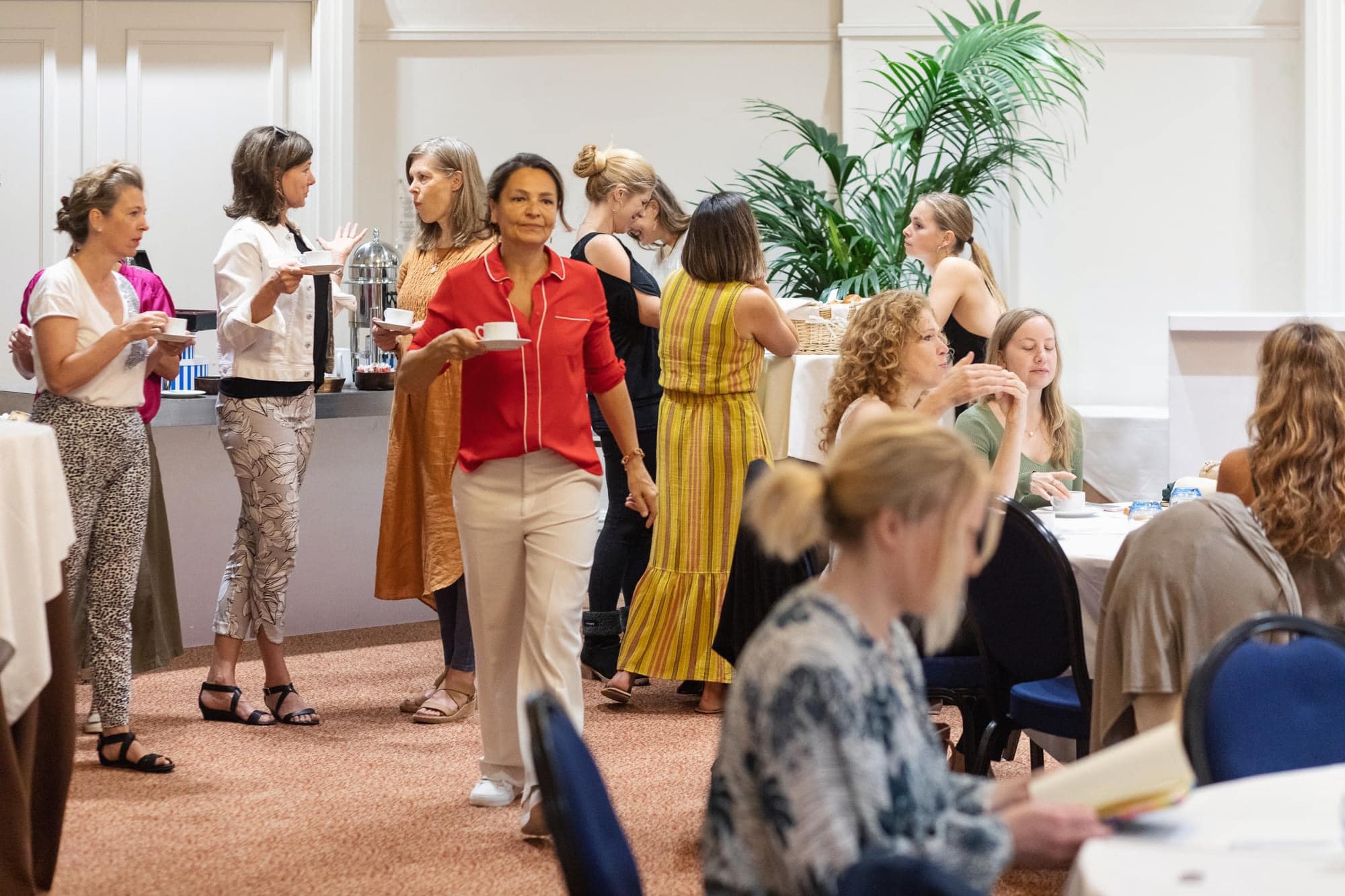 Networking break at the Cannes Conference