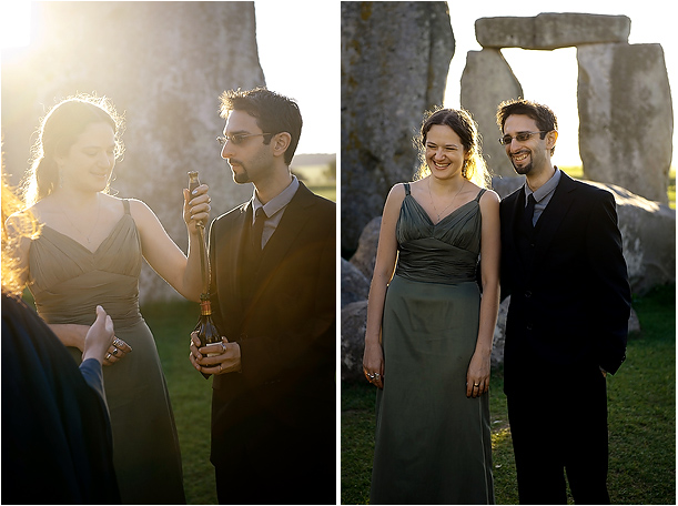 wedding handfastening ceremony at Stonehenge