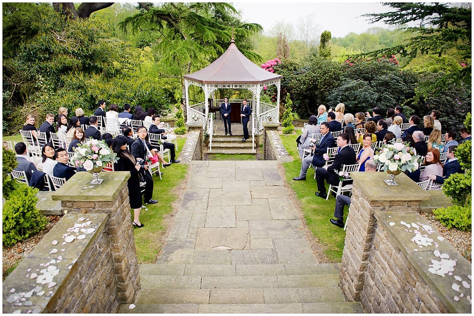 Outdoor Wedding Ceremony at Pennyhill Park, Surrey