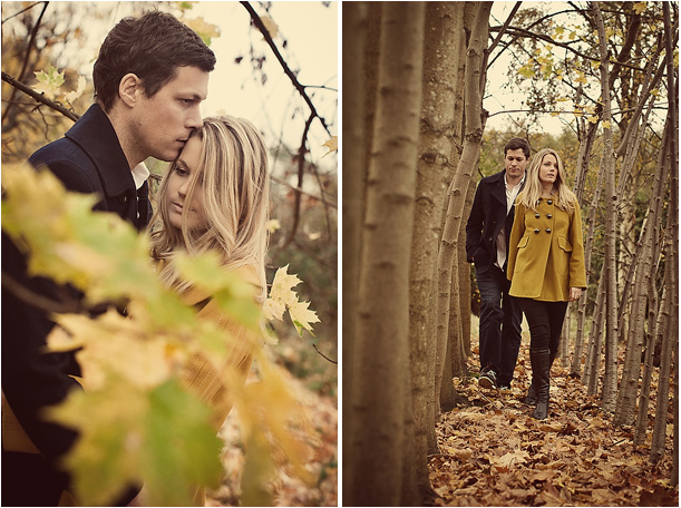 Vintage Autumn Pre-Wedding Engagement Session Surrey