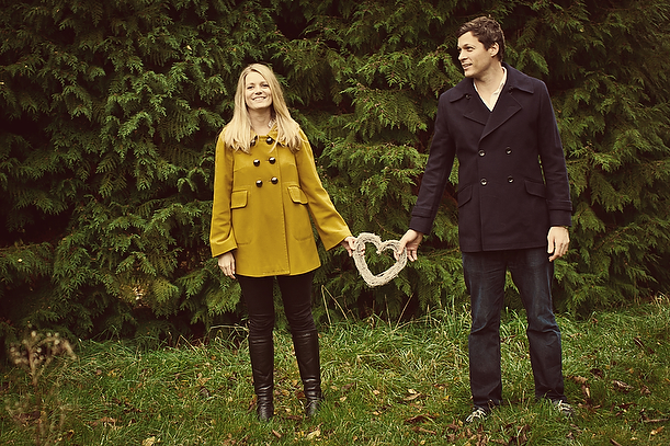 Vintage Autumn Pre-Wedding Engagement Session Surrey