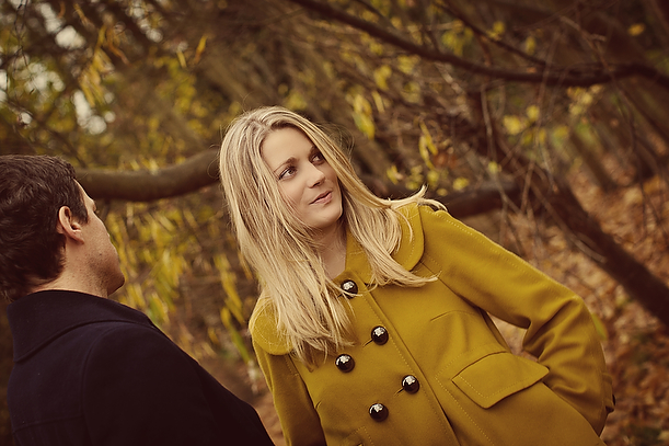 Vintage Autumn Pre-Wedding Engagement Session Surrey