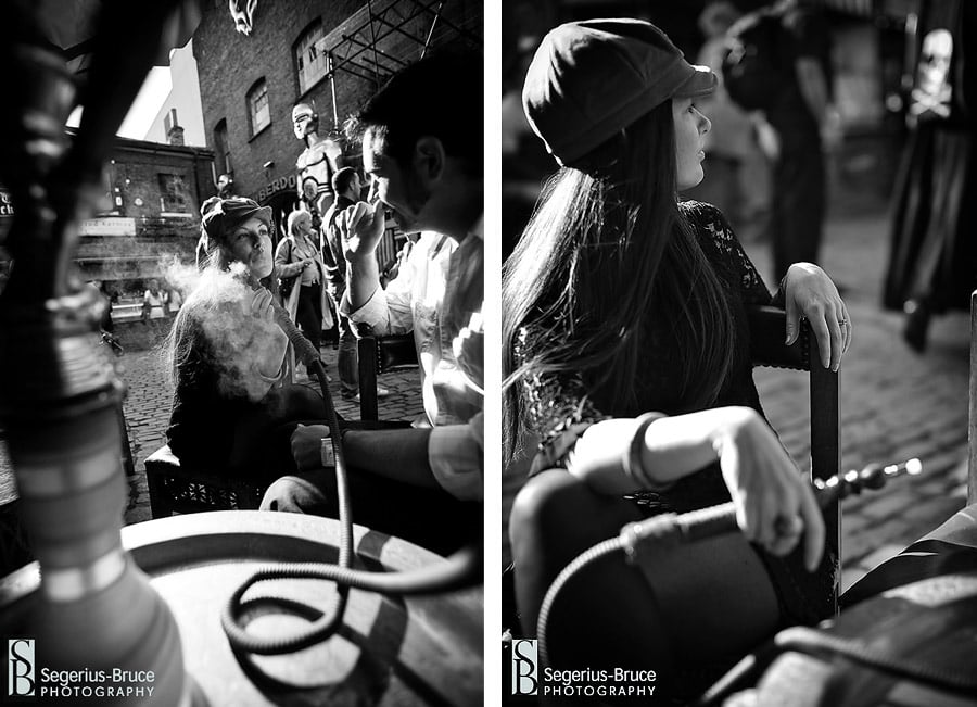 Engagement session at shisha bar