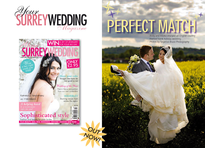 Your Surrey Wedding Your Surrey Wedding Magazine features Segerius Bruce Photography