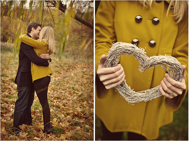 Vintage Autumn Pre-Wedding Engagement Session Surrey