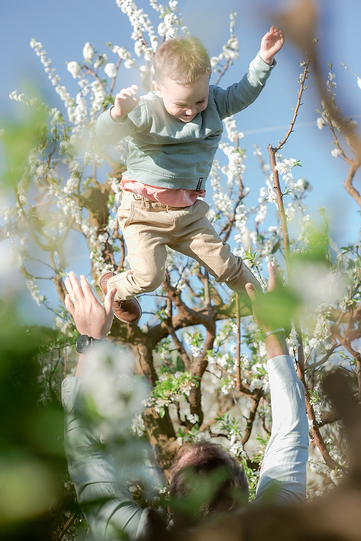 Family Photoshoot amongst the Apple Blossoms