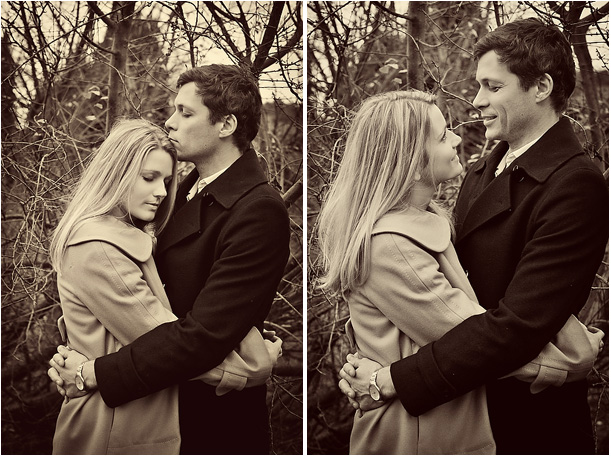 Vintage Autumn Pre-Wedding Engagement Session Surrey