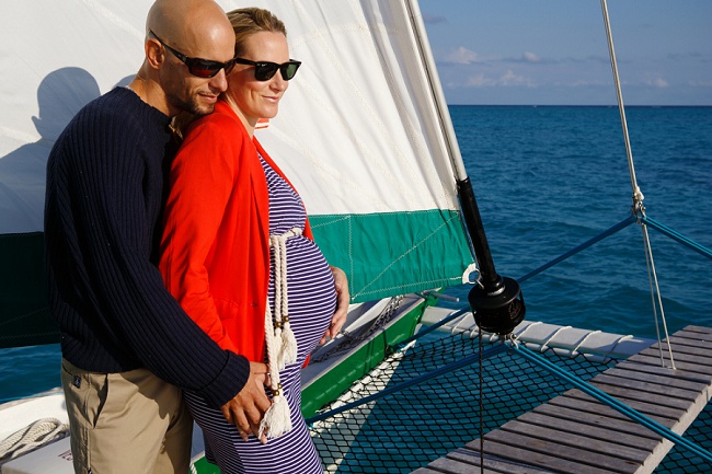 Our Maternity Shoot on a Boat
