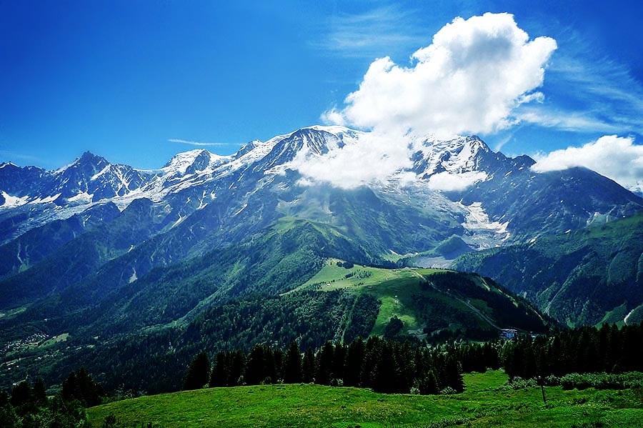Mountain biking in the Alps