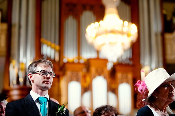 wedding at RIBA Gallery and Marylebone Parish