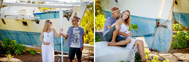 Our Maternity Shoot on a Boat