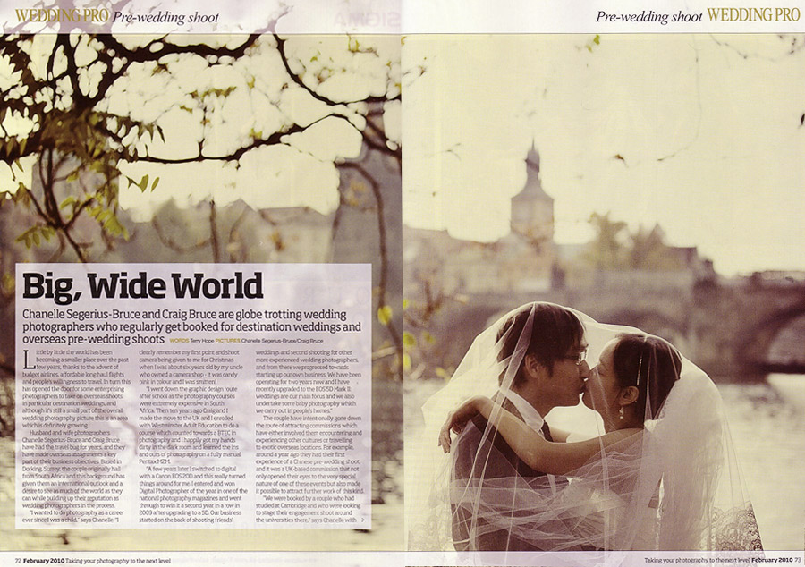 Prague Wedding Photographer Published in Photo Pro Magazine