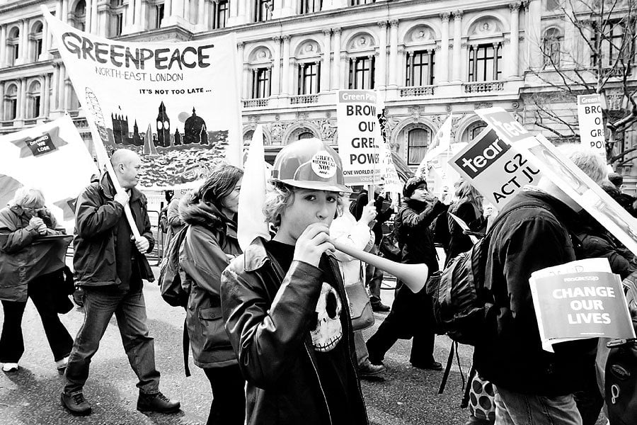 G20 summit protest in London