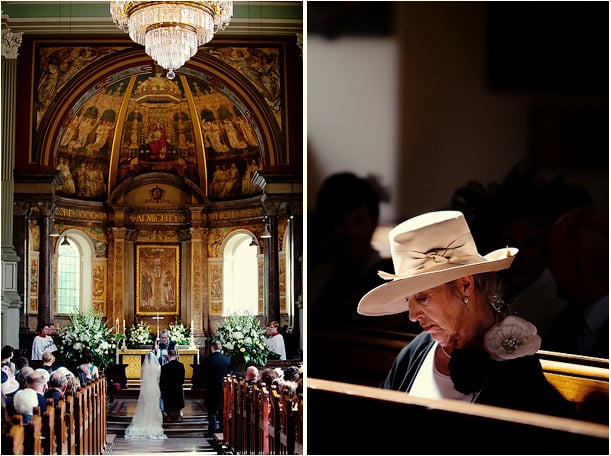 wedding at RIBA Gallery and Marylebone Parish