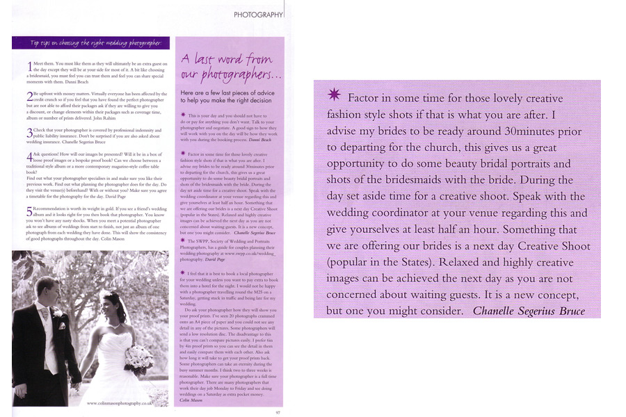 Your Surrey Wedding Photography Feature Your Surrey Wedding Magazine Feature