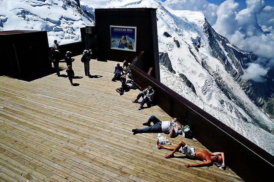 Mountain biking in the Alps